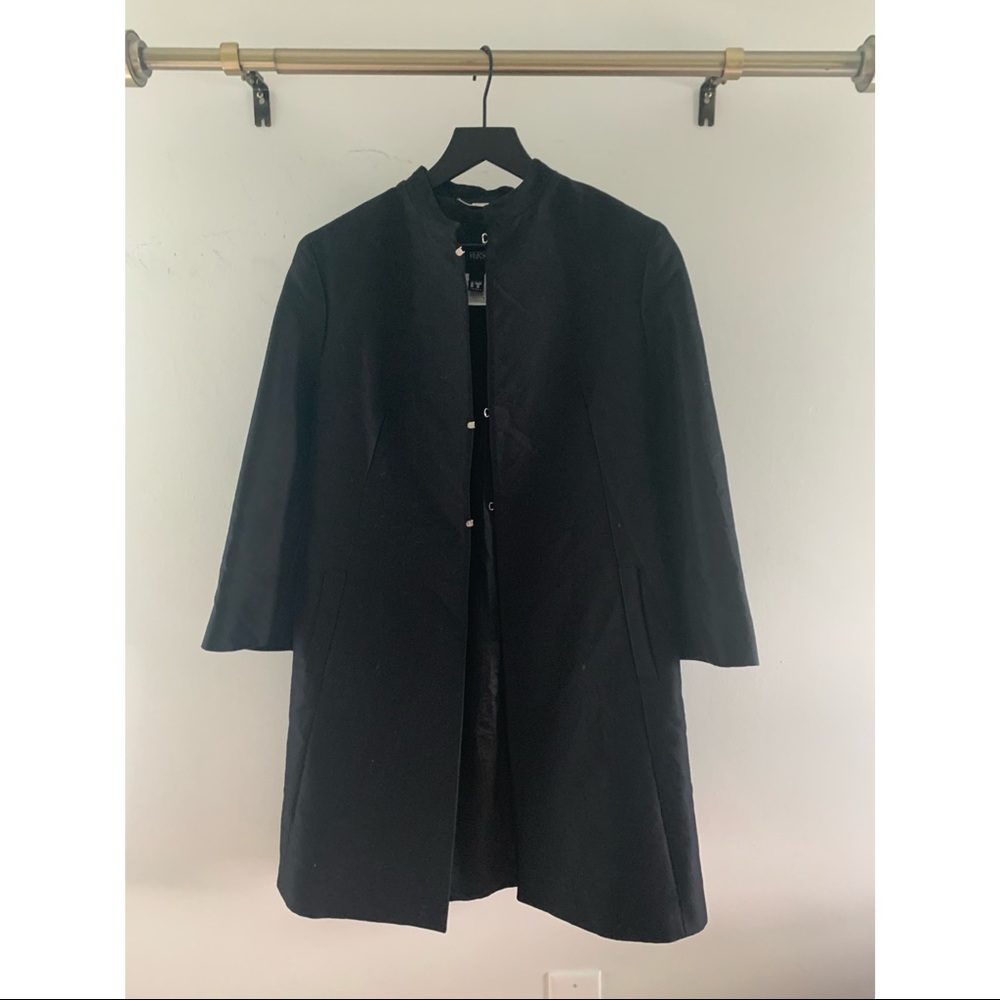 Black button down coat - Picture 2 of 2